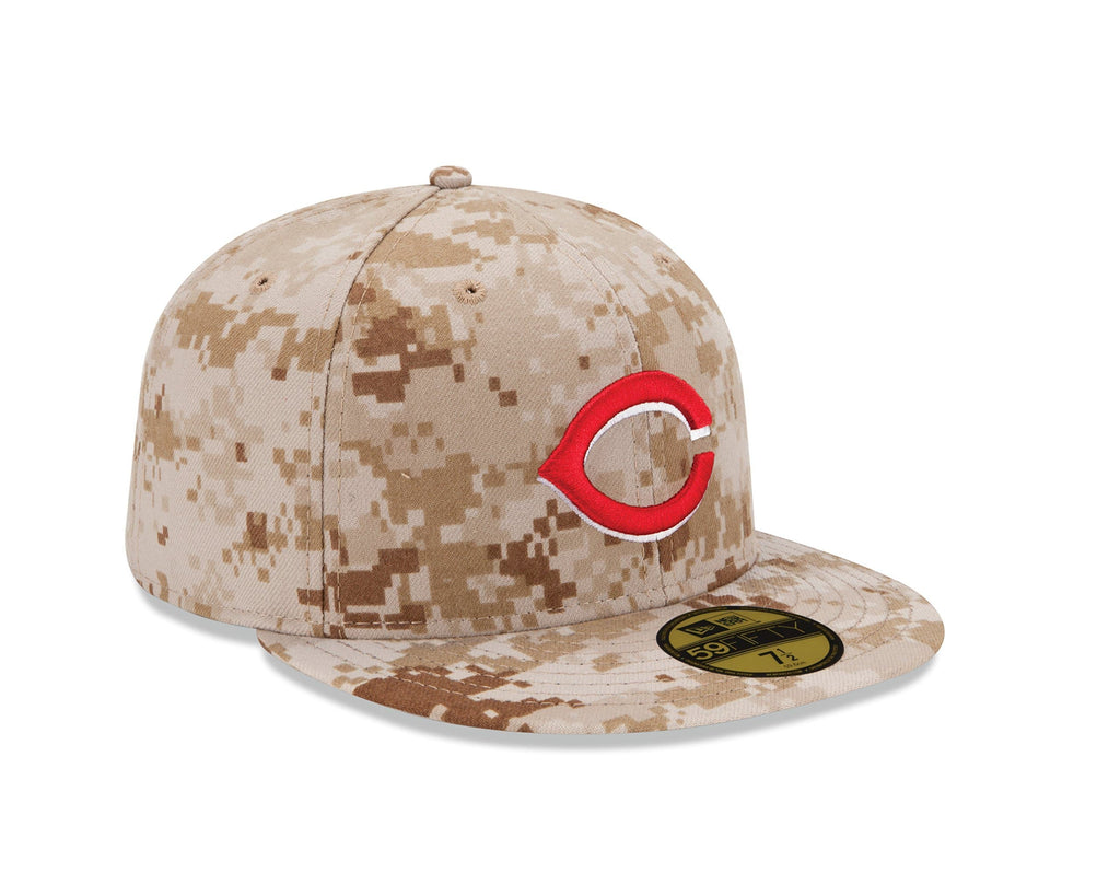 New Era Cincinnati Reds Desert Camo 59FIFTY Fitted Hat