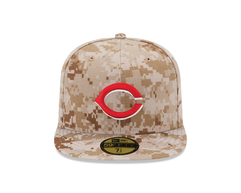 New Era Cincinnati Reds Desert Camo 59FIFTY Fitted Hat