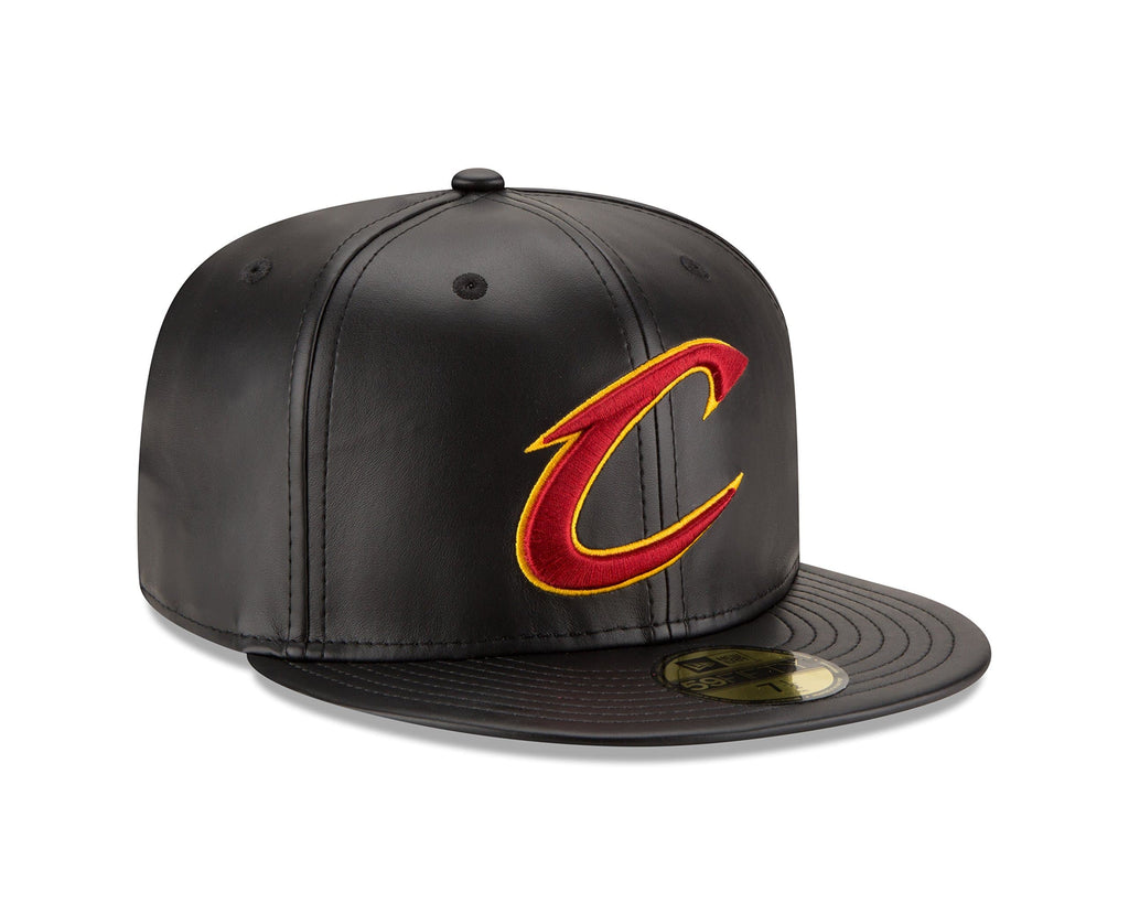 New Era Cleveland Cavaliers Leather 59FIFTY Fitted Hat