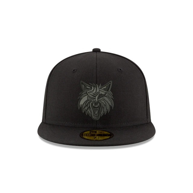 New Era Minnesota Timberwolves Black on Black 59FIFTY Fitted Hat