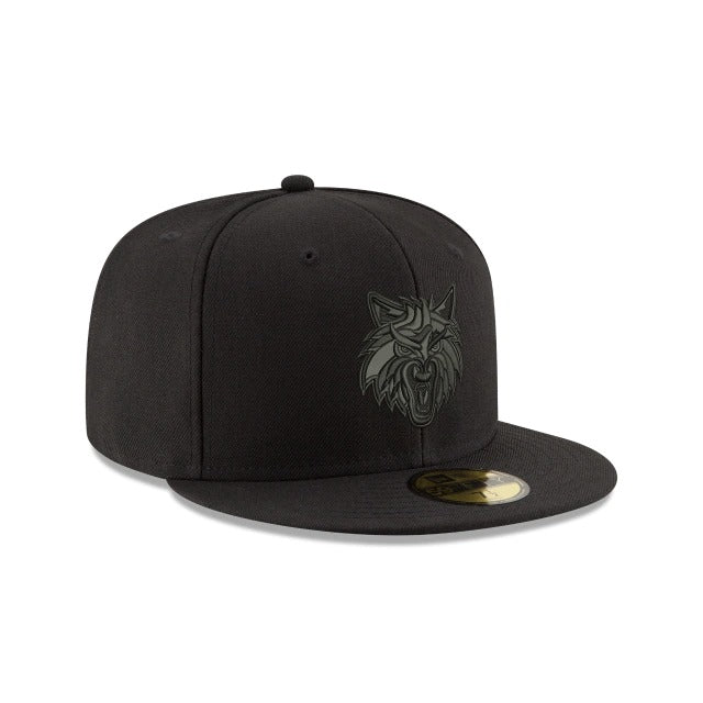 New Era Minnesota Timberwolves Black on Black 59FIFTY Fitted Hat