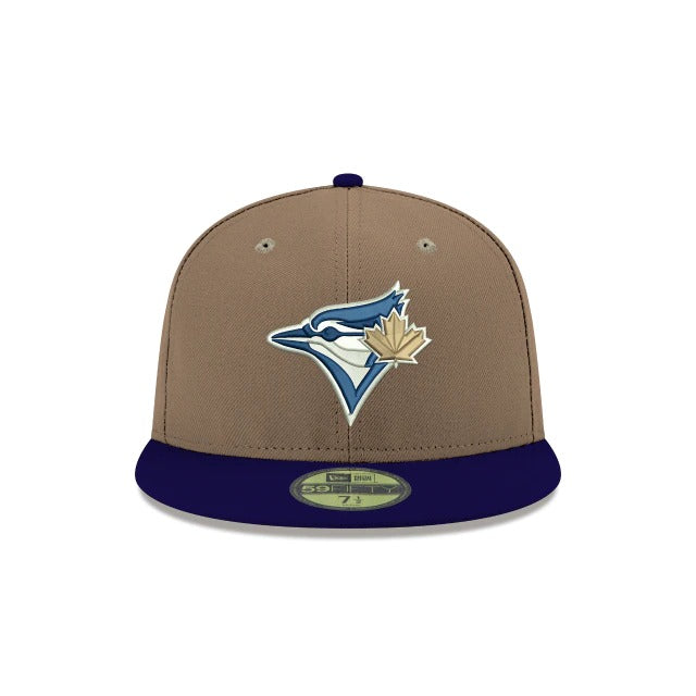 New Era Toronto Blue Jays Brown/Navy Blue 59FIFTY Fitted Hat