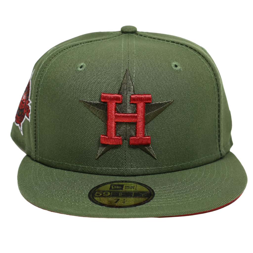 New Era Houston Military Green/Red  1986 Astrodome 59FIFTY Fitted Hat