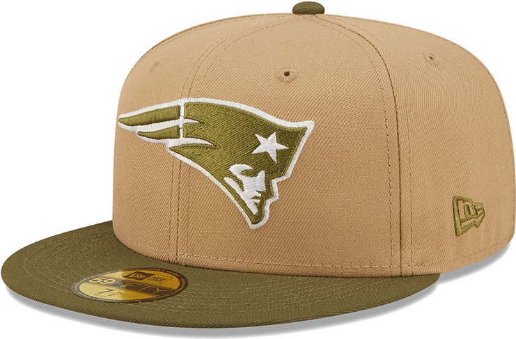 New Era New England Patriots Super Bowl XXXI Saguaro Tan/Olive 59FIFTY Fitted Hat