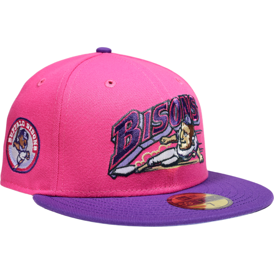 New Era Buffalo Bisons Buster Beetroot/Grape Lavender UV 59FIFTY Fitted Hat