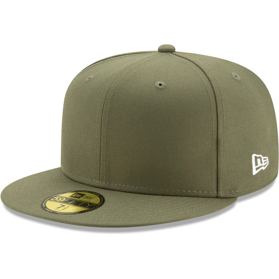 New Era Olive Green Blank 59Fifty Fitted Hat