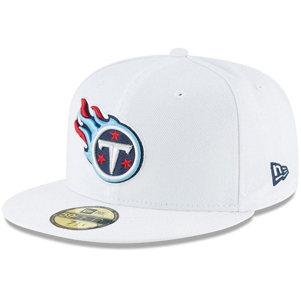 New Era Tennessee Titans White Omaha 59FIFTY Fitted Hat