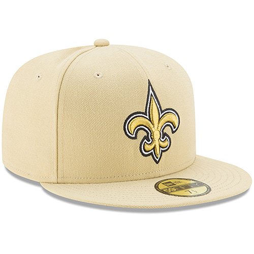 New Era New Orleans Saints Gold Omaha 59FIFTY Fitted Hat