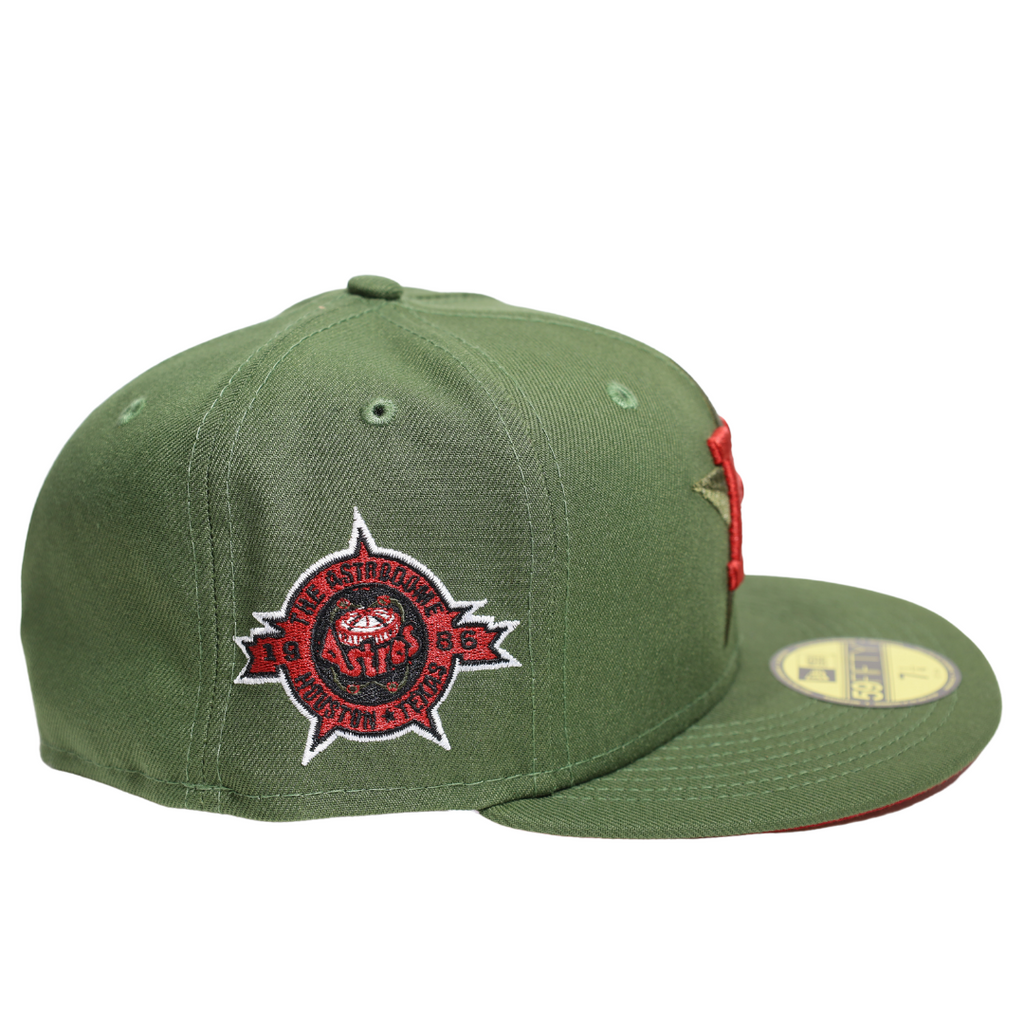 New Era Houston Military Green/Red  1986 Astrodome 59FIFTY Fitted Hat
