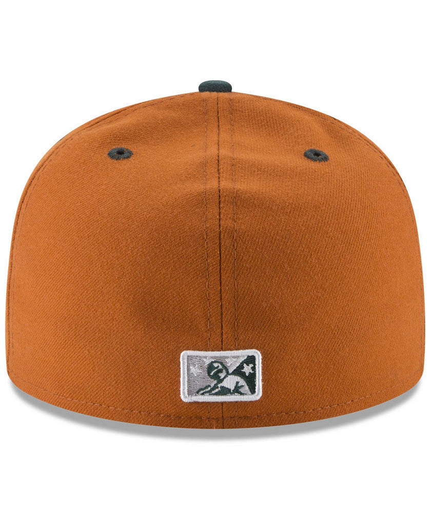 New Era Stockton Ports AC Bronze/Dark Green 59FIFTY Fitted Hat