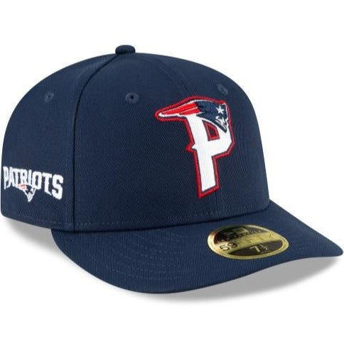 New Era 
						New England Patriots Logo Mix Low Profile 59fifty Fitted Hat