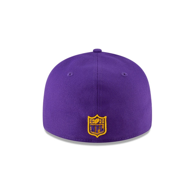 New Era 
						Minnesota Vikings Logo Mix Low Profile 59fifty Fitted Hat