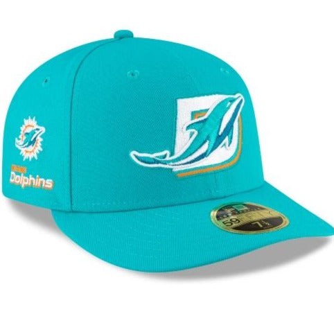 New Era 
						Miami Dolphins Logo Mix Low Profile 59fifty Fitted Hat