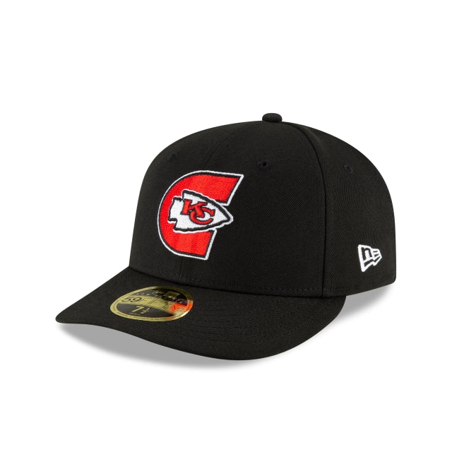 New Era 
                                                Kansas City Chiefs Logo Mix Low Profile 59fifty Fitted Hat