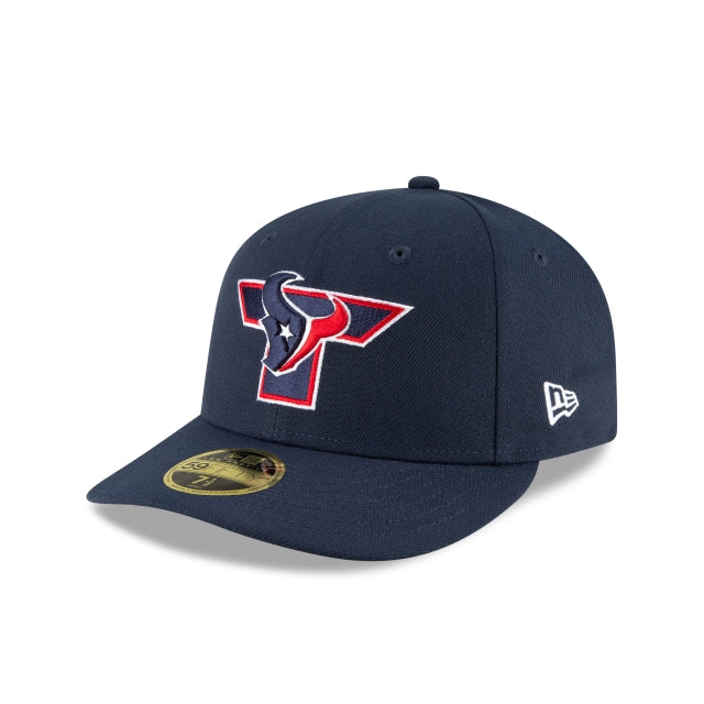New Era 
						Houston Texans Logo Mix Low Profile 59fifty Fitted Hat