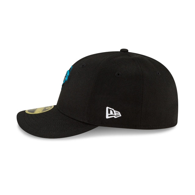 New Era 
						Carolina Panthers Logo Mix Low Profile 59fifty Fitted Hat