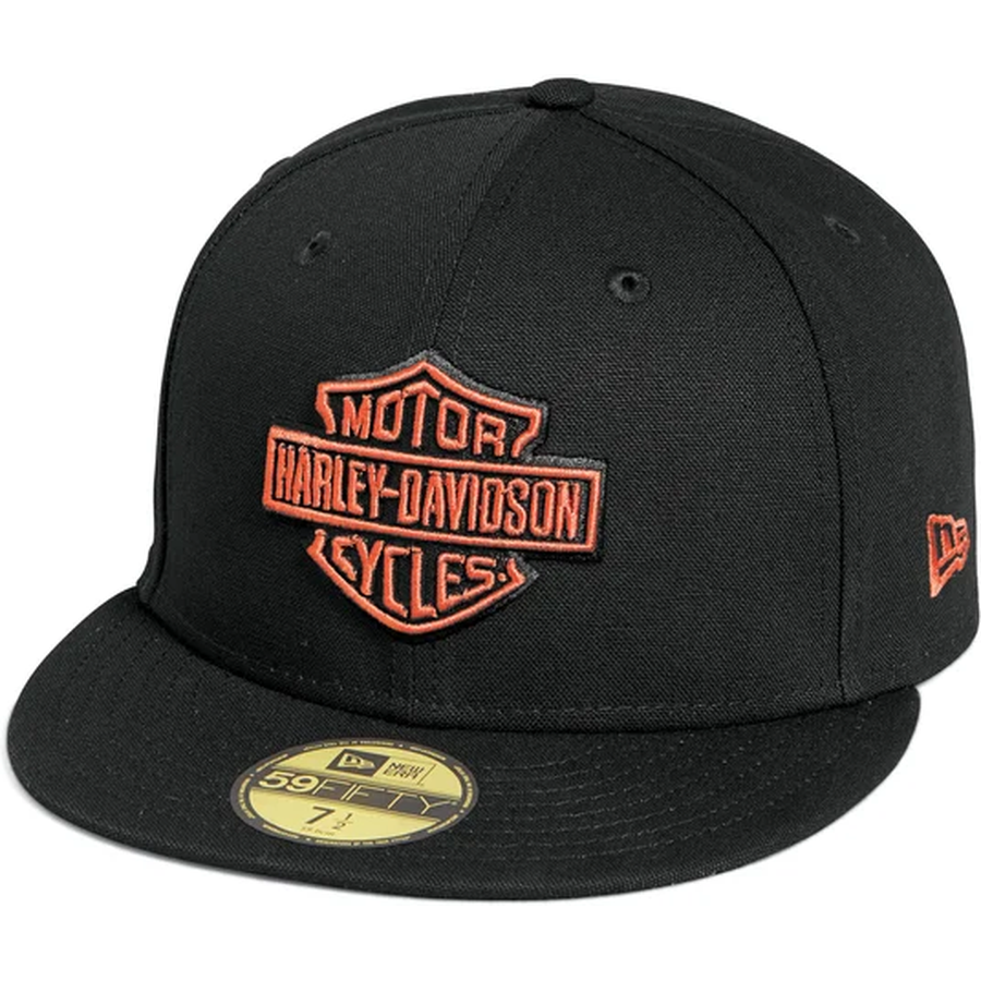 New Era Harley-Davidson Black/Orange 59FIFTY Fitted Hat