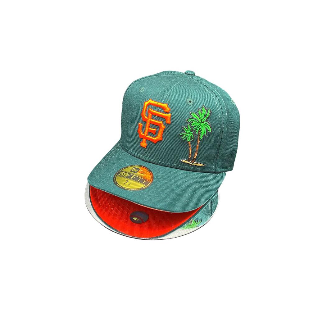 New Era San Francisco Giants Emerald Green/Orange Palm Tree 59FIFTY Fitted Hat