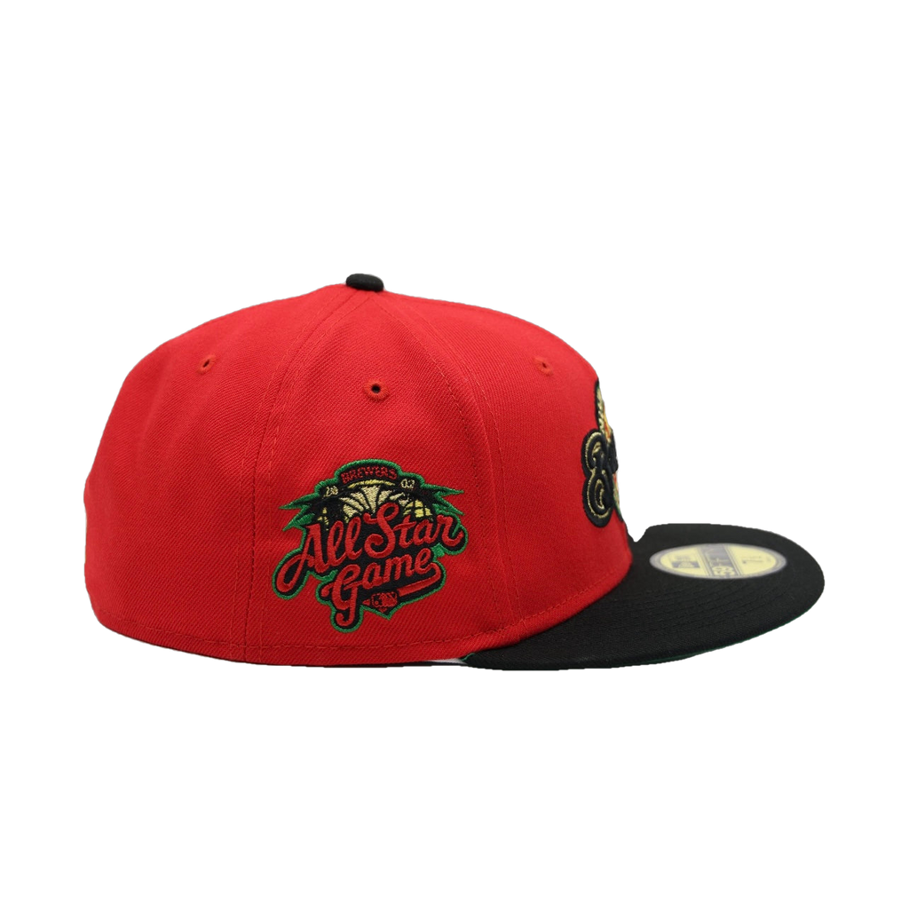 New Era Milwaukee Brewers "Belgium" Red/Black 2002 All-Star Game 59FIFTY Fitted Hat