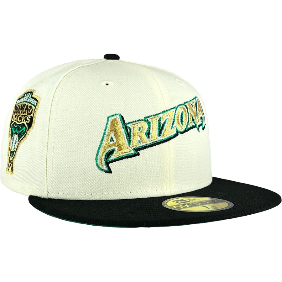 New Era Arizona Diamondbacks Chrome White/Black 59FIFTY Fitted Hat