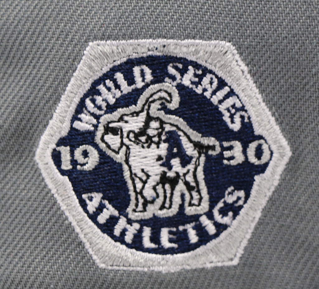 New Era Philadelphia Athletics Gray/Navy 1930 World Series 59FIFTY Fitted Hat