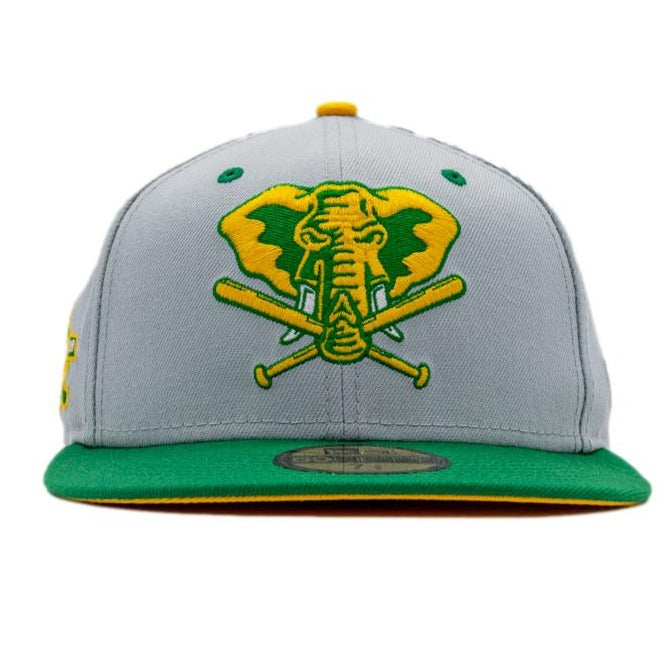 New Era x All The Right Oakland Athletics Grey/Green/Yellow 30th Anniversary 59FIFTY Fitted Hat