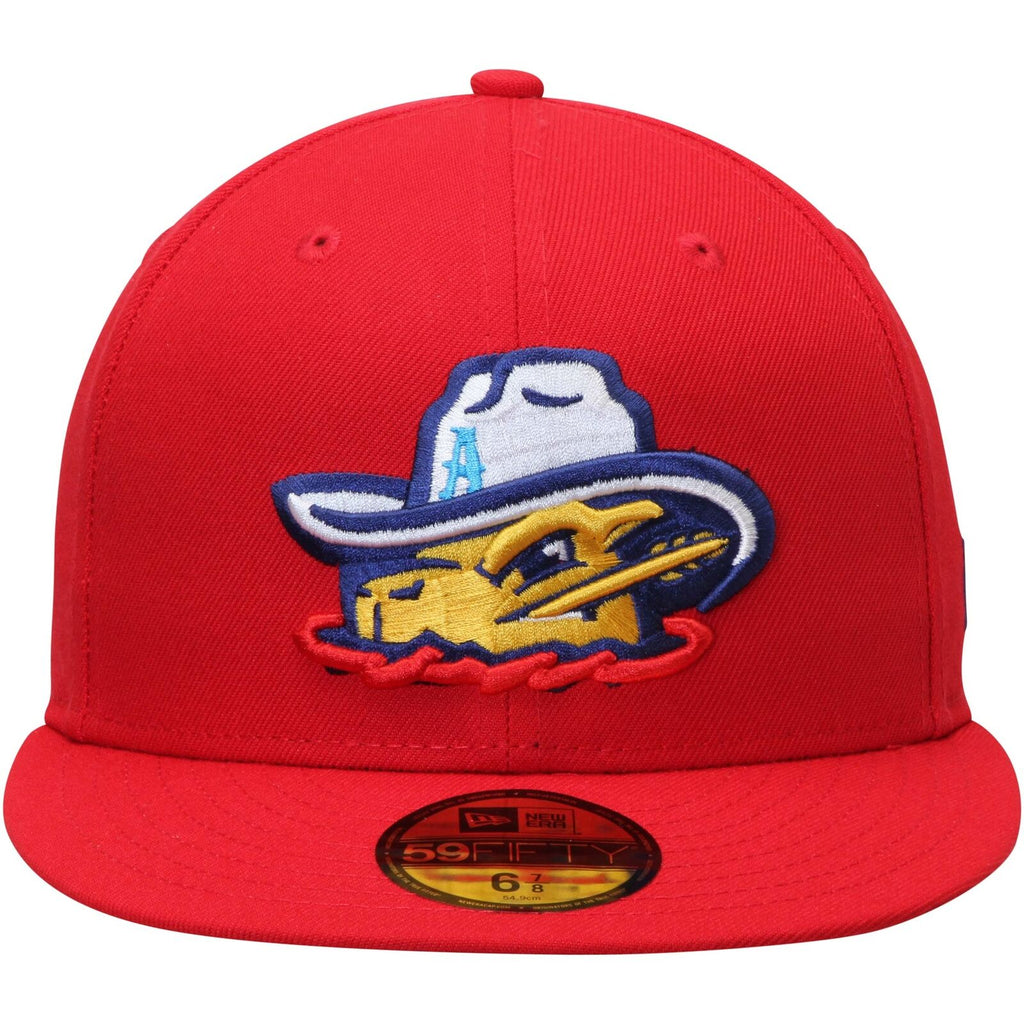 New Era Scarlet Amarillo Sod Poodles Alternate 4 Authentic Collection On-Field 59FIFTY Fitted Hat