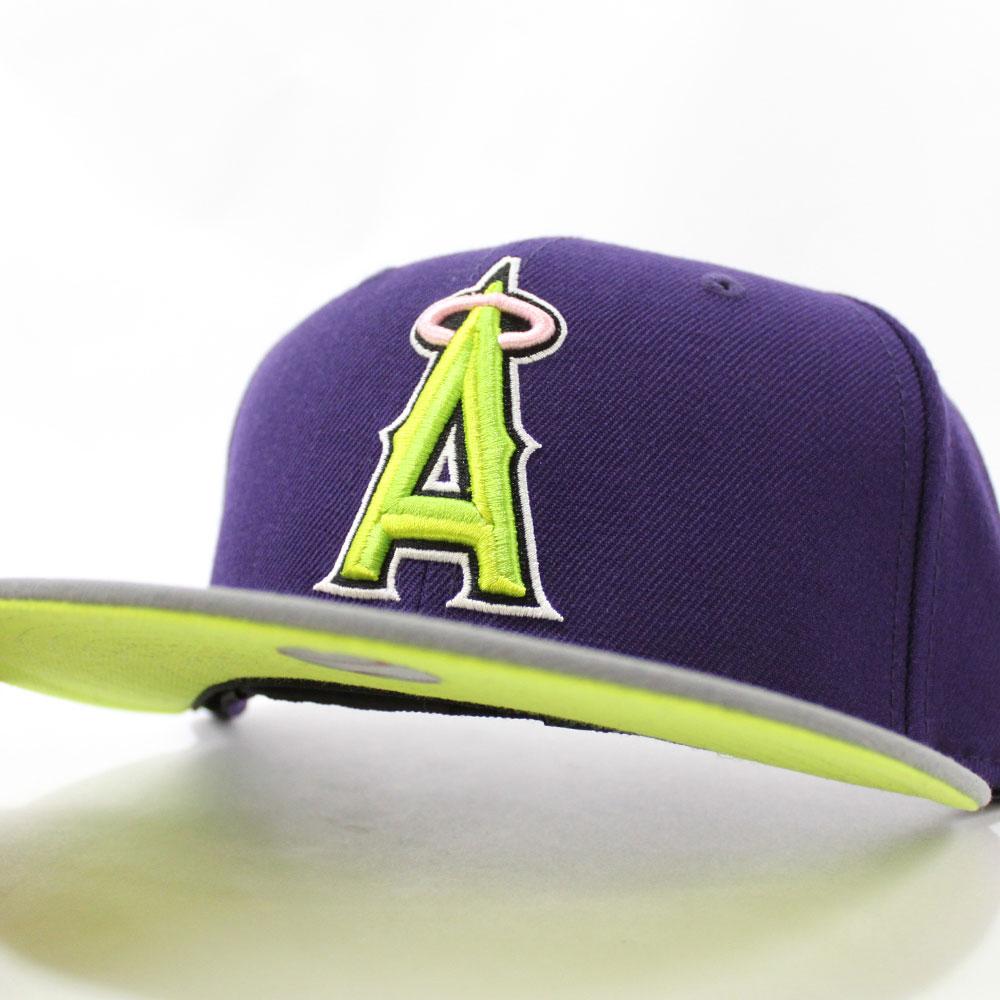 New Era Anaheim Angels 2010 All-Star Game Purple/Lime Green 59FIFTY Fitted Hat