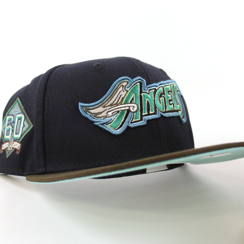 New Era Anaheim Angels Navy/Walnut/Tint 60th Anniversary 59FIFTY Fitted Hat