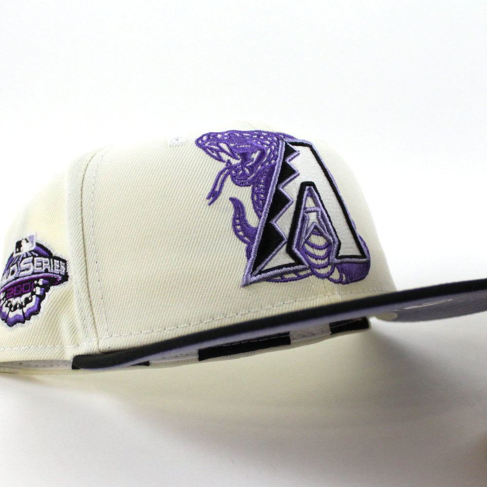 Arizona Diamondbacks Upside Down 59FIFTY Fitted Purple Hat