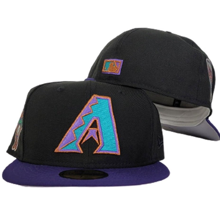 New Era Arizona Diamondbacks Black / Purple 1998 Inaugural Season 59FIFTY Fitted Hat