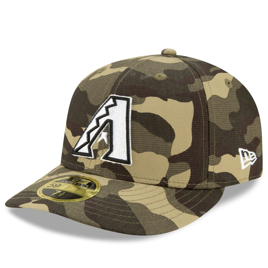 New Era Arizona Diamondbacks 2021 Camo Armed Forces Day On-Field Low Profile 59FIFTY Fitted Hat
