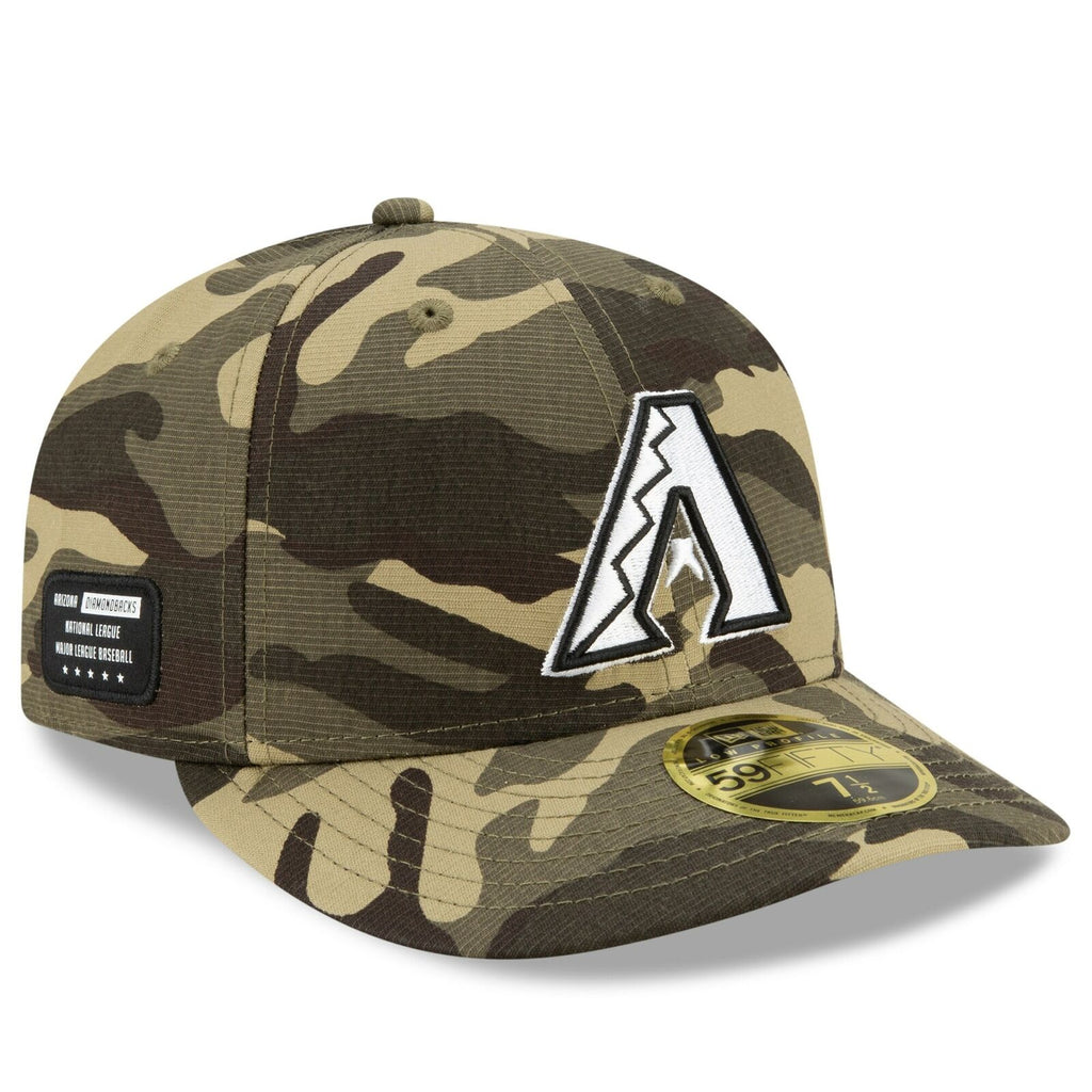 New Era Arizona Diamondbacks 2021 Camo Armed Forces Day On-Field Low Profile 59FIFTY Fitted Hat