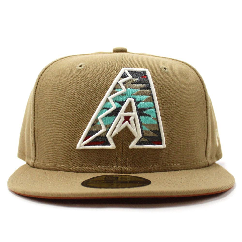 New Era Arizona Diamondbacks Khaki 59FIFTY Fitted Hat (Glow in the Dark)