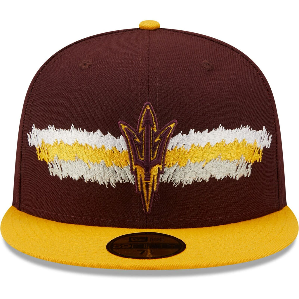 New Era Arizona State Sun Devils Maroon Scribble 59FIFTY Fitted Hat