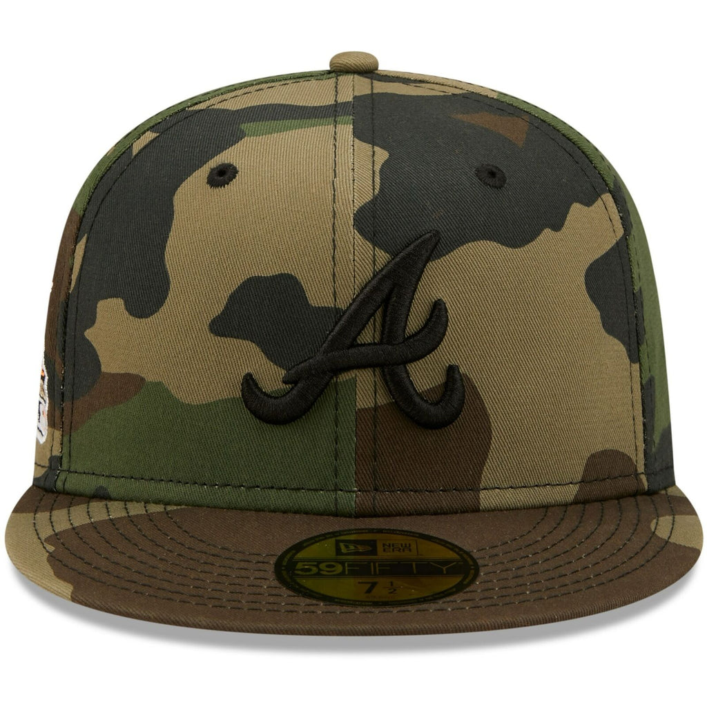 New Era Camo Atlanta Braves 2000 MLB All-Star Game Flame Undervisor 59FIFTY Fitted Hat