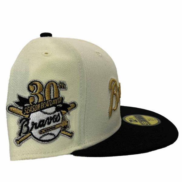 New Era Atlanta Braves 'Champagne' 30th Season Gold UV 59FIFTY Fitted Hat