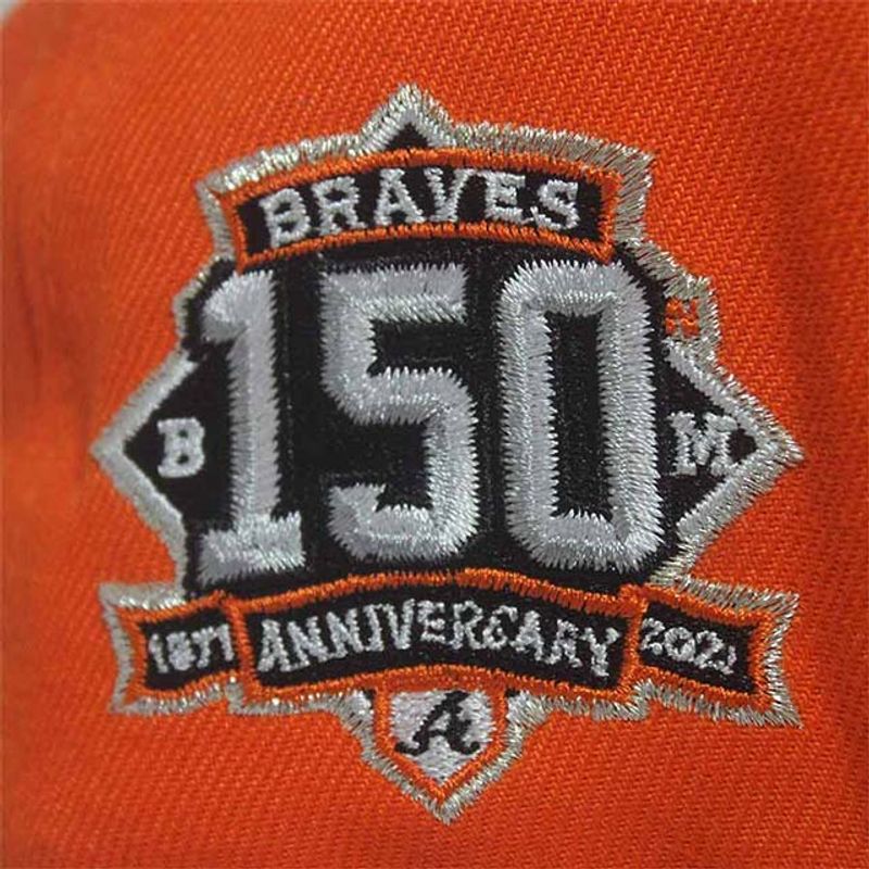 New Era Atlanta Braves Netherlands 150th Anniversary Black/Orange ...