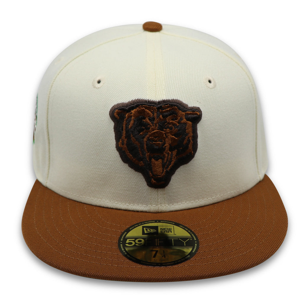 New Era Chicago Bears Off-White/Brown 1986 Pro Bowl 59FIFTY Fitted Hat