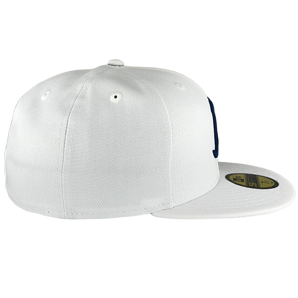 New Era Chicago Bears White/Navy B Logo 59FIFTY Fitted Hat