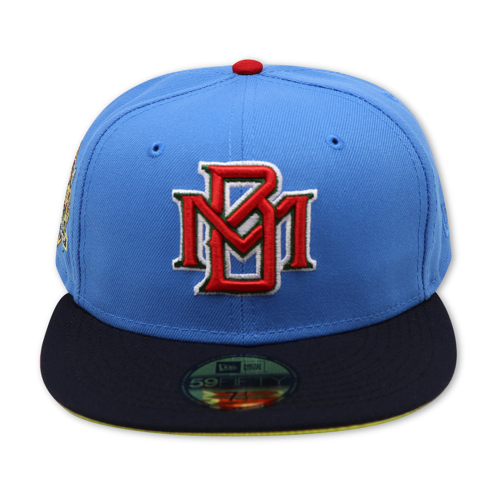 New Era Milwaukee Brewers Cooperstown Blue/Navy/Red 25th Anniversary 59FIFTY Fitted Hat