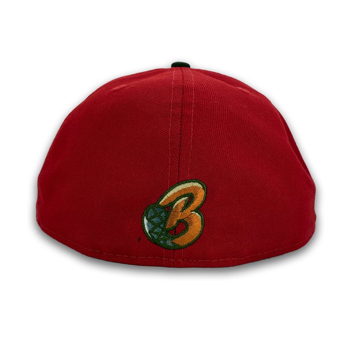 New Era Burnaby Brigade Scarlet red Walnut Undervisor 59FIFTY Fitted Hat