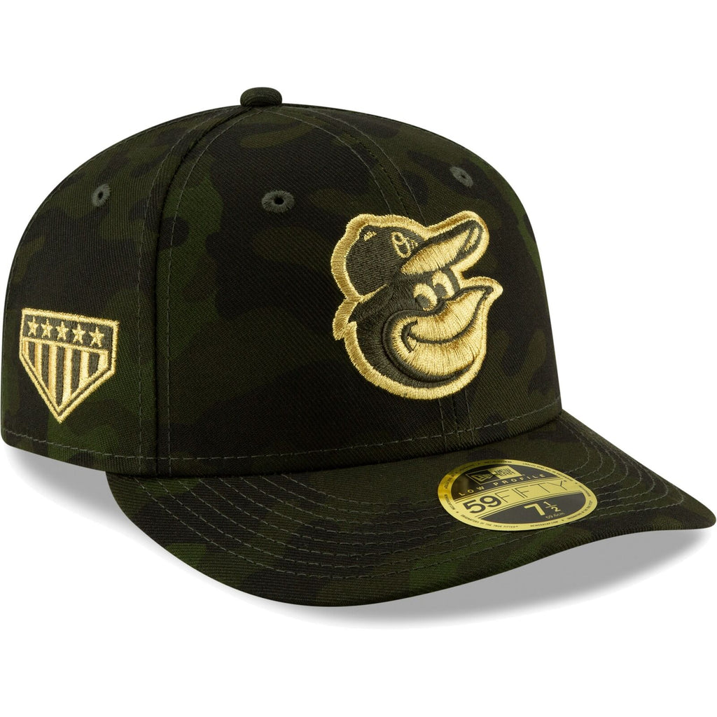 New Era Baltimore Orioles Camo MLB Armed Forces Day On-Field Low Profile 59FIFTY Fitted Hat