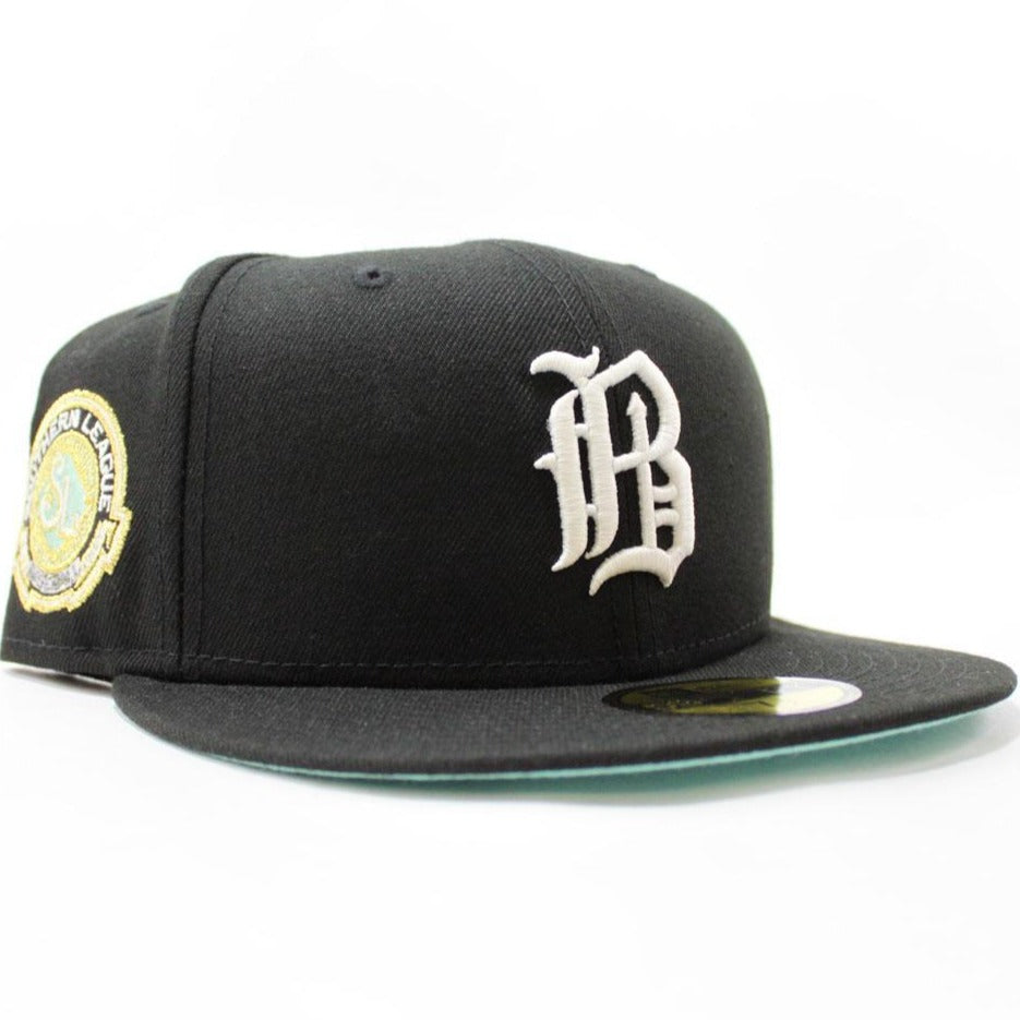 New Era Birmingham Barons Southern League Patch 59FIFTY Fitted Hat / Mint Green Undervisor