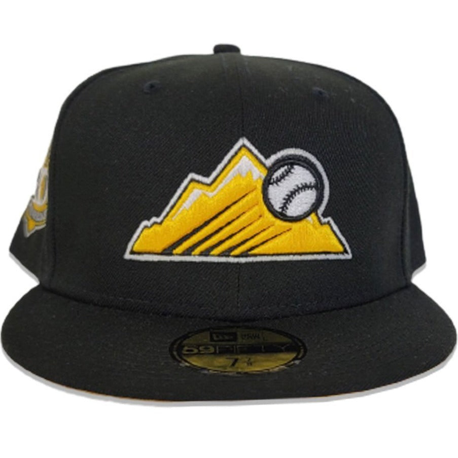 New Era Colorado Rockies Black & Yellow 20th Anniversary 59FIFTY Fitted Hat