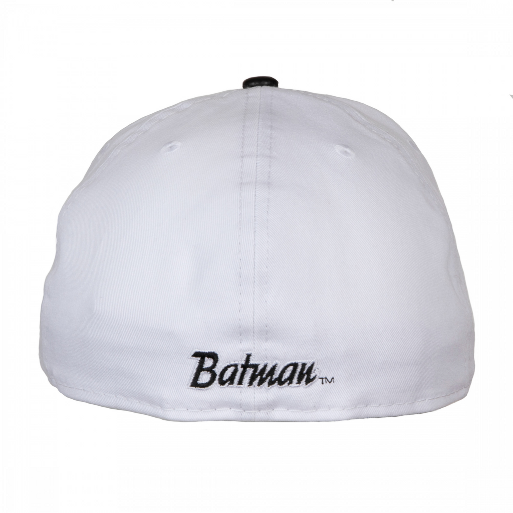 New Era Batman Minimalist Symbol White w/Pebbled Undervisor 59FIFTY Fitted Hat