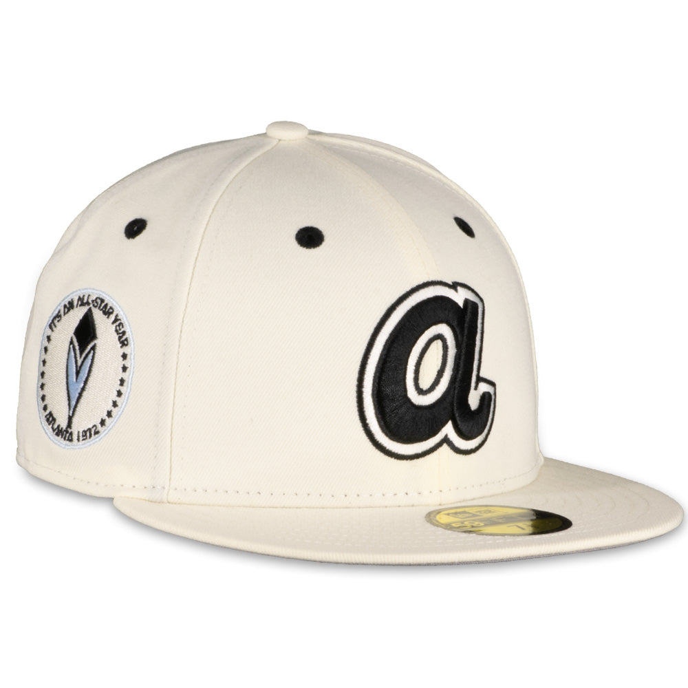New Era Atlanta Braves White Ivory Box Score 2023 59FIFTY Fitted Hat