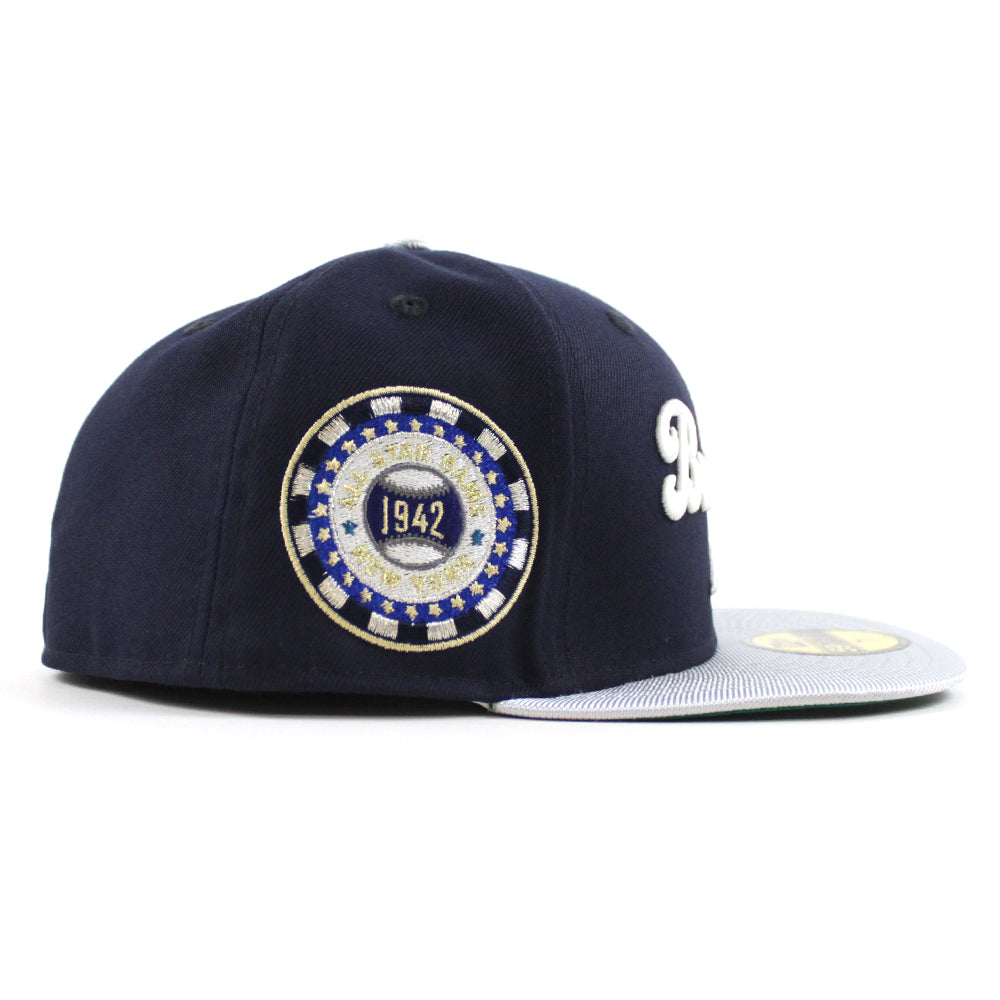 New Era Brooklyn Dodgers 1942 All-Star Game Navy/Metallic Gray 59FIFTY Fitted Hat