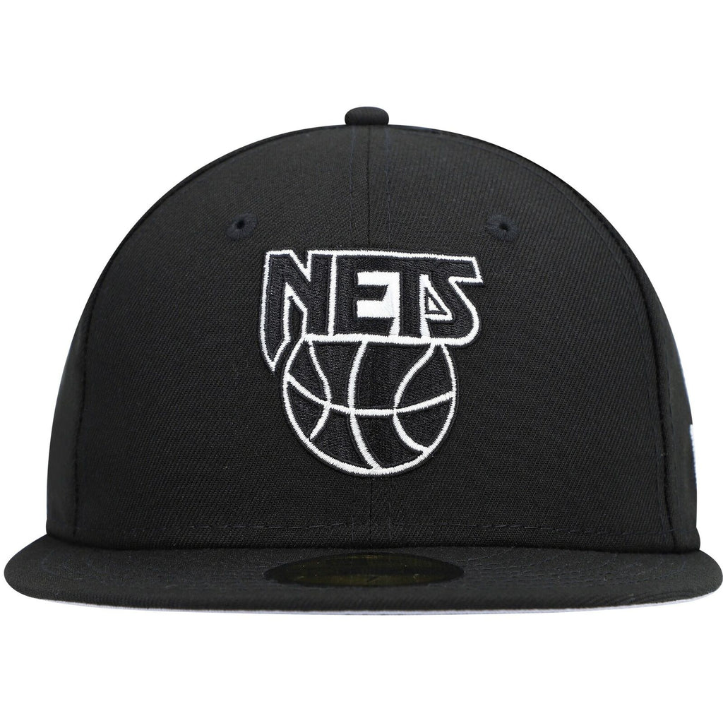New Era Brooklyn Nets Black Hardwood Classics Collection 59FIFTY Fitted Hat