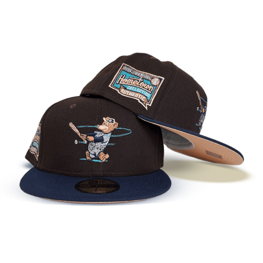New Era Denver Bears Brown/Navy Blue Hometown Collection 59FIFTY Fitted Hat